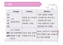 [사회복지실천기술론] 여자 정혜 속 정혜에 대한 인지 행동 치료 모델 개입 방법-6