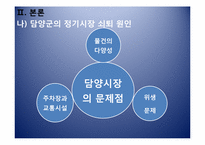 [인문지리학] 담양지역 정기시장의 활성화 방안-9
