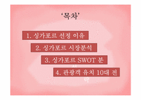 [국제관광] 싱가포르 관광객 유치전략-2