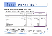 [국제금융] 글로벌 은행의 자기자본 비용 -1990~2009년의 CAPM 분석-8