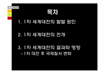 제 1차 세계대전 원인,전개,결과 및 영향-2