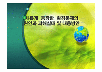 새롭게 등장한 환경문제의 원인과 피해실태-1