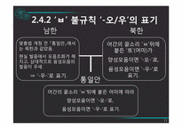 [국어정서법] 남북한 맞춤법의 비교와 통합 맞춤법에 대한 구상-11