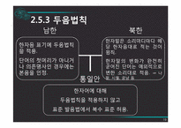 [국어정서법] 남북한 맞춤법의 비교와 통합 맞춤법에 대한 구상-19