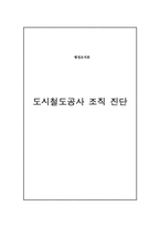 [행정조직론] 도시철도공사 조직 진단-1