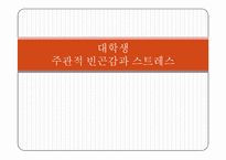 대학생 주관적 빈곤감과 스트레스-1