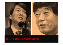 [리더십] 벤처기업 CEO의 공통점과 차이점(안철수와 양덕준을 중심으로)-3