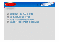 [국제경제정책론] 중국의 조선산업 분석-2