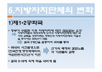 지방자치제도의 변화 -각 정부의 특성을 중심으로-7