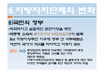 지방자치제도의 변화 -각 정부의 특성을 중심으로-11