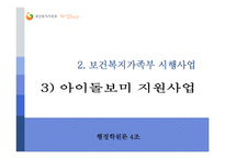 [행정학원론] 보건 복지 가족부의 소개와 시행사업 소개-17