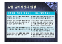 [분쟁과 협상] 셔틀버스 운행 금지사건 갈등사례 분석(2009.11.18)-8