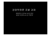 [경영학원론] 경영자의 리더십 비교 분석(삼성 이건희 VS LG구본무)-1