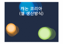 [생산운영관리] 캐논코리아(Canon) 셀 생산방식-1