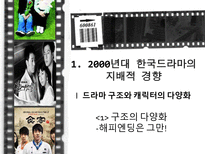 [커뮤니케이션학]2000년대의 한국TV 드라마-새로운 경향-3