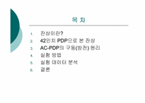 PDP의 잔상 개선 실험-2