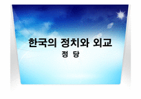 한국의 정치와 외교 -정당-1