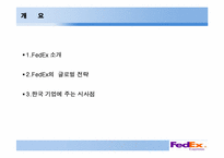 [다국적경영전략] FedEx(페덱스)의 글로벌 전략과 한국 기업에 주는 시사점-2