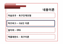 [조직행동론] 동기부여(내용이론)-14