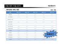 [재무관리]태산엘시디(Taesan LCD)기업 재무분석 보고서-6