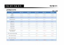 [재무관리]태산엘시디(Taesan LCD)기업 재무분석 보고서-8