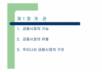 [산업분석]한국 금융시장의 구조와 특징-2