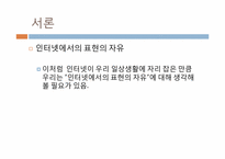 [현대사회윤리]인터넷에서의 표현의 자유를 제한하는 입법에 대하여-5