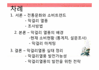 전통문화관련 소비트랜드 분석<막걸리 열풍사례>-2