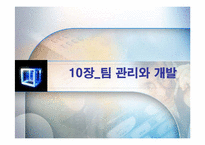 [조직행동] 10장 팀 관리와 개발-1