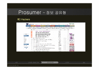 [소비자정보론] Prosumer 프로슈머 의 유형별 분석-11