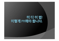[정책PR] 미디어법 PR 전략-1