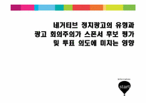 네거티브 정치광고의 유형과 광고 회의주의가 스폰서 후보 평가 및 투표의도에 미치는 영향-1