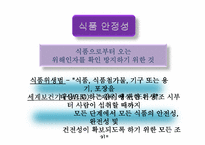 식품 안정성 레포트-3