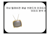 국내 텔레비전 채널 브랜드의 인지도와 이미지 분석 연구-1