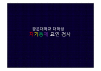 [심리학]자기통제 요인 검사-1