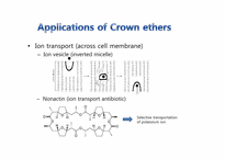 [공업유기화학]Crown ethers application(영문)-9