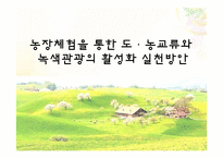 [레저이벤트] 농장 체험을 통한 녹색관광 활용 방안-1