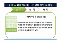 [사회복지행정론] 공공과 민간 사회복지전달체계의 문제점과 개선방안-19