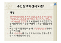 [재무행정] 주민참여예산제도-3