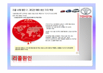 [국제기업과환경] TOYOTA(도요타) 자동차의 기업소개와 리콜사태에 따른 대책과 전망-8