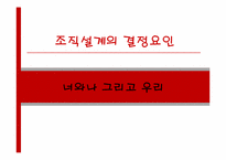 [조직설계] 조직설계의 결정요인-1