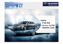 [마케팅전략] GM DAEWOO(지엠대우)의 국내 마케팅 제안-17