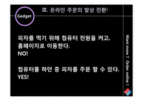 [마케팅]도미노 피자의 온라인 매출 증대 방안(Gadget 마케팅 활용 사례 중심)-4