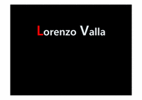 로렌조 발라(Lorenzo Valla) 바티칸시국, 콘스탄티누스의 기증장에 대하여-1
