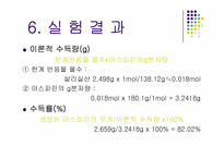 [유기화학실험]아스피린의 합성 및 정제-17