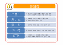 [국제경영] 맥도날드 McDonald`s 마케팅 분석과 문제점 도출 및 해결방안-12