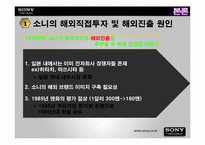 [무역개론] 소니의 해외직접투자 및 해외진출-6