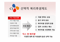 [인적자원관리] 선택적 복리후생제도 -CJ와 GS 리테일의 성공적인 도입 사례-8