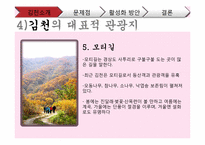 [한국지리] 관광도시로써 김천의 문제점, 활성화 방안-10
