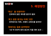 쇼(show) 광고전략분석과 문제점및 해결방안-15